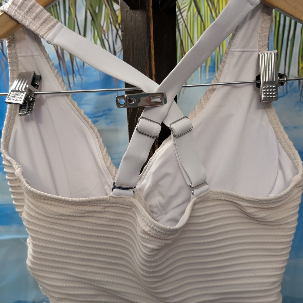 Source Unknown Cream Ribbed Bikini - Picture 2 of 7